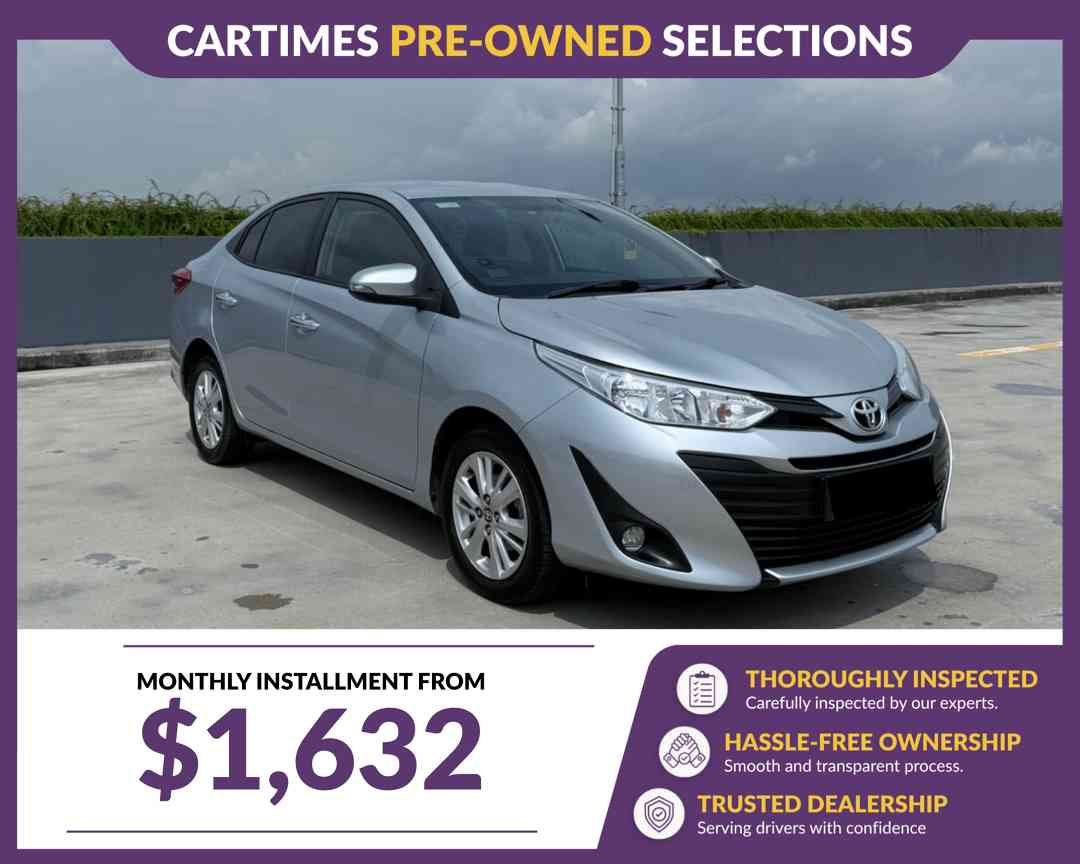 TOYOTA VIOS 1.5 E (AUTO) (Category: Used Cars) located in Singapore. Submitted by cartimesautomobile (Listing ID 1454968914, Image 2). Description: Buy with confidence from our Certified Pre-Owned Collection. Gone through a 120-points health check, each unit is refurbished for the brand new car experience. Trade Ins are welcomed. Extended Warranty till end of COE available too! Contact our friendly salesman today to schedule for your next test dr