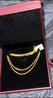 Gold Rope Chain Necklace - 40.74g