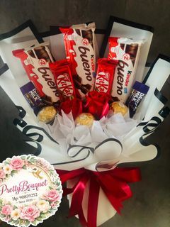 Chocolate Bouquet - Kinder Bueno, KitKat, Dairy Milk