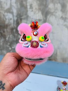 Miniature Lion Dance Head Ornament - Various Colors