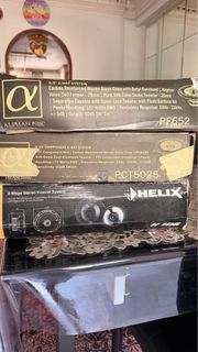 Alphasonik PF652 & PCT5025 and Helix H106 Car Speakers