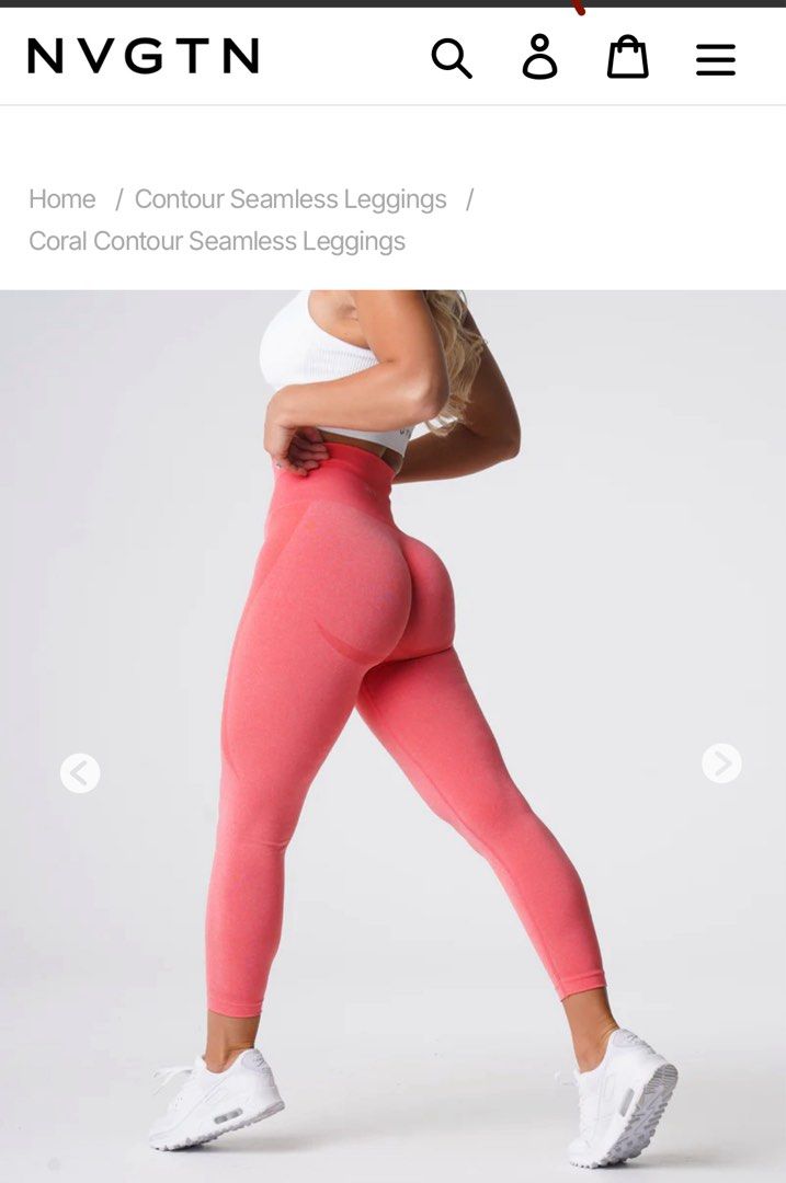 NVGTN Coral Contour Seamless Leggings (Category: Activewear) located in Singapore. Submitted by sarjo495 (Listing ID 1416365431, Image 1). Description: - NVGTN Contour Seamless Leggings - Never worn, bought wrong size https://nvgtn.com/collections/contour-seamless-leggings/products/coral-seamless-leggings.