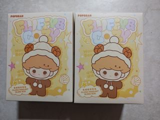 POP MART -POP BEAN FLUFFY & COZY SERIES  PLUSH PENDANT - SKULL PANDA & TWINKLE TWINKLE