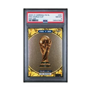 Gold 2020 Panini Adrenalyn Xl Fifa 365 #391 Fifa World Cup PSA 8 Card Trophy
