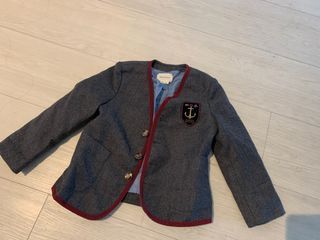 Baby Gucci Blazer & Zara Striped Overalls