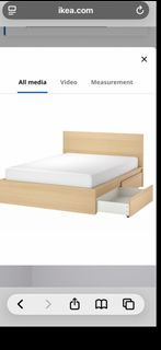 IKEA MALM Bed Frame with Storage