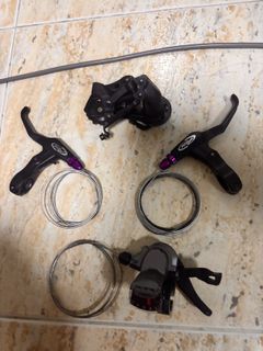 Avid Brake Levers + Shimano Alivio 9-Speed Shifter + LTWOO A2 Derailleur