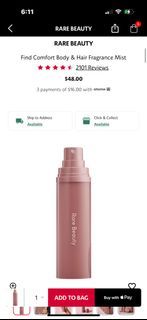 Rare Beauty Find Comfort Body & Hair Fragrance Mist