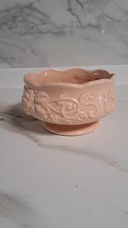 Vintage Pink Ceramic Wall Planter