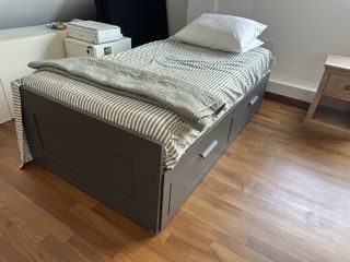 IKEA Single Bed Frame with Storage Drawers