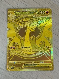 Pokemon Mega Charizard X EX Gold Card 130 / 094 Eng