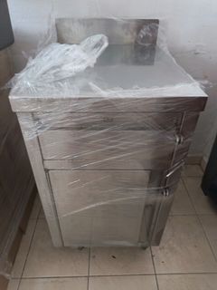 Stainless Steel Cabinet with Door and Drawer