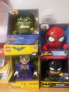 Marvel/DC Comics Alarm Clocks - Hulk, Spiderman, Batman, Joker