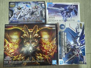 [Price In description]Bandai GUNPLA (Freedom, Calibarn, Schwarzette,Exodia, Aerial, Aerial Rebuild)