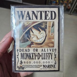 One Piece Monkey D. Luffy Wanted Poster 500m Berry Mugiwara Store