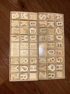 Wooden Alphabet Letters Set