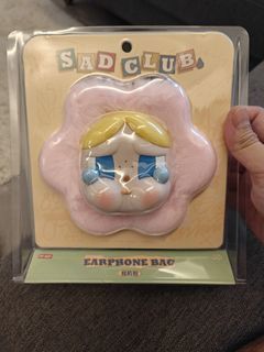 Popmart Crybaby Sad Club Earphone Bag sealed brand new