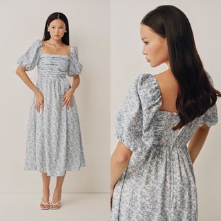 Caramel Monster Kourtney Midi Dress - Concord In Como (M)