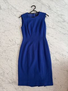 Karen Millen Sleeveless Cobalt Blue Dress