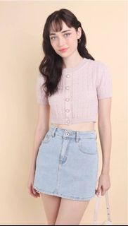 Neonmello - MEA KNIT TOP IN LILAC PINK (Size S)