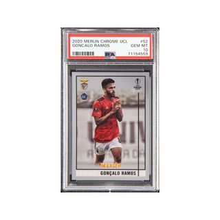 2020 Topps Merlin Chrome UCL Goncalo Ramos PSA 10 Card RC Rookie Football Soccer