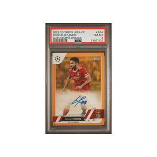 2022-23 Topps Goncalo Ramos Autograph Orange PSA 8 Signature Card Milan Portugal Striker Football Soccer