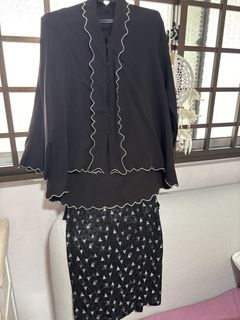 Black Kebaya Pario Tie Skirt M-L