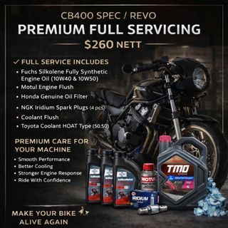 Cb400 spec 3/revo full service