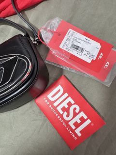 Diesel Leather Bag - Black Mini