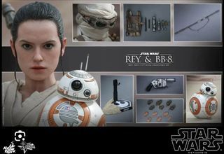 Hot Toys MMS337 Star Wars The Force Awakens Rey & BB-8 1/6th Scale
