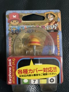 One Piece Luffy Straw Hat Earphone Jack Attachment Plug