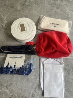 Estee Lauder, Lancome, Maison Margiela Cosmetic Bags