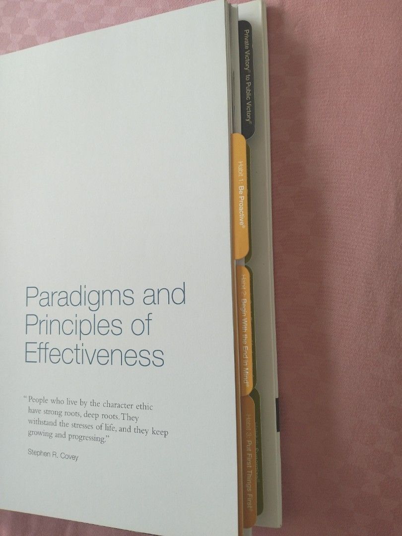 The 7 Habits of Highly Effective People Signature Edition 4.0 (Category: Textbooks) located in Singapore. Submitted by unusednewproducts (Listing ID 1420369642, Image 4). Description: - Signature Edition 4.0 of "The 7 Habits of Highly Effective People" by Franklin Covey - Complete set: Book, 7x7 contract cards, and spiral-bound notebook - Book includes tabs for easy navigation - Excellent resource for personal development - Very new. Not used. So