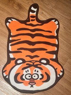 Tiger-Shaped Decorative Rug