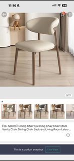 Dining Chair/Vanity Chair - Cream
