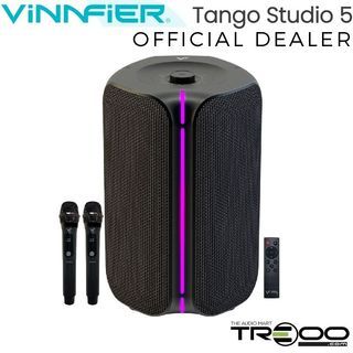 [Official]($8 Cashback!) Vinnfier Tango Studio 5 Wireless Bluetooth Portable Speaker with FM Radio & Wireless Handheld Microphones