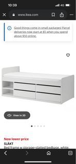 IKEA SLÄKT Bed Frame with Storage