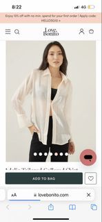 Love, Bonito Adelia Tailored Collared Shirt