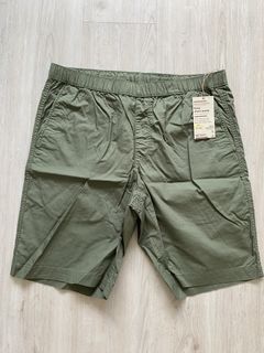 MUJI Easy Short Pants - Khaki Green - Size L