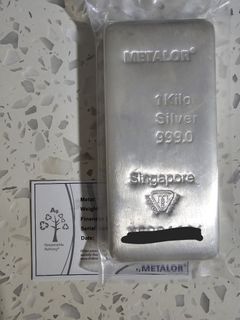 Metalor 1 Kilo Silver Bar 999.0