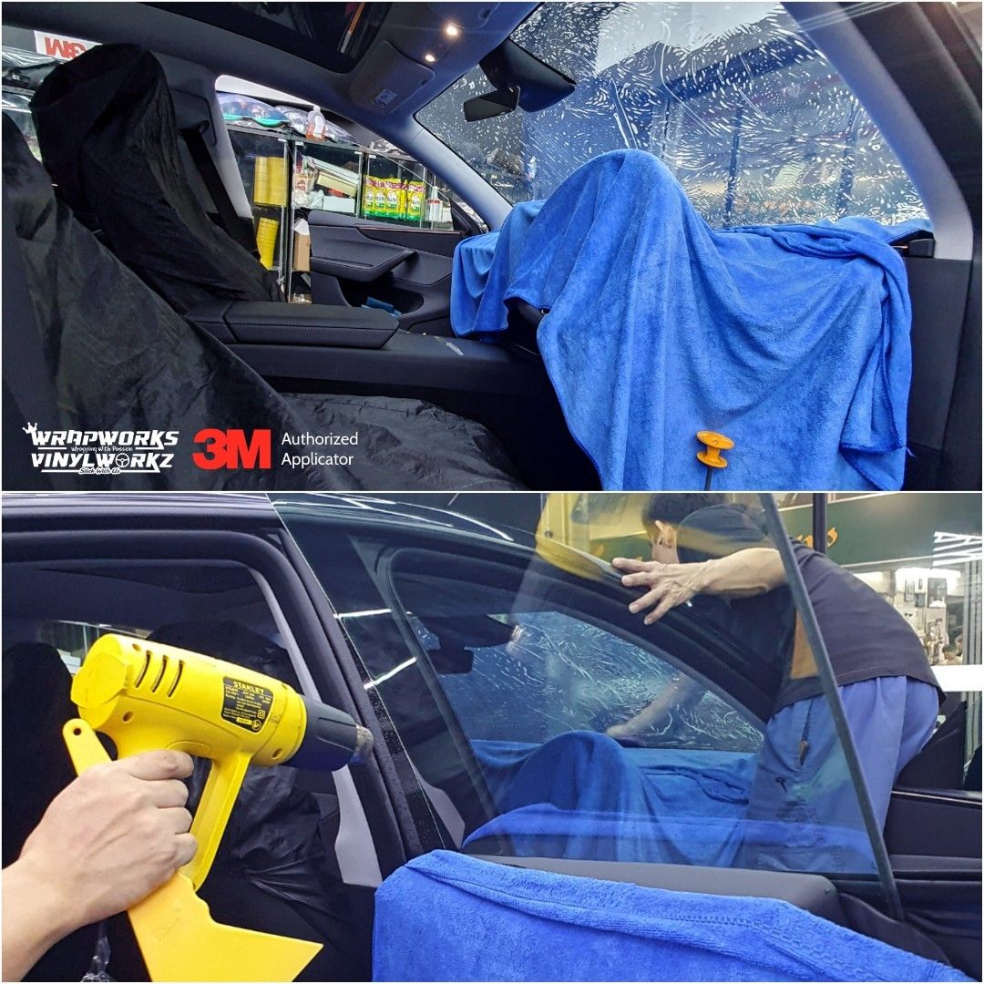 Solar Film Tint Sticker for Car (Category: Solar Film & Tinting) located in Singapore. Submitted by vinylworks (Listing ID 1424246022, Image 5). Description: WELCOME TO VINYLWORKS! Pls verify with us for a quotation - price stated is for reference only *BOOK AN APPOINTMENT WITH US NOW!* 👉LOW BALLERS STAY AWAY; 👈 Pls don't delay sincere customers time. For more enquiry, dont hesitate to contact us. 📞 9665 1660 🏠📍10 Ang Mo Kio Industrial Park 