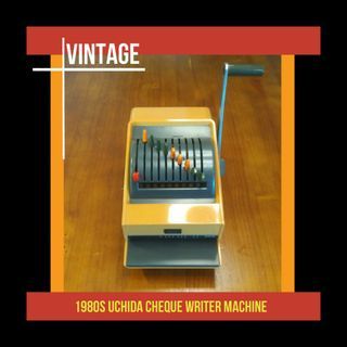 Antique/Vintage Cheque Writer - Uchida