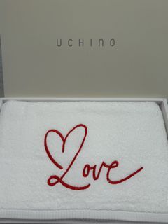 Uchino Love Embroidered Towel