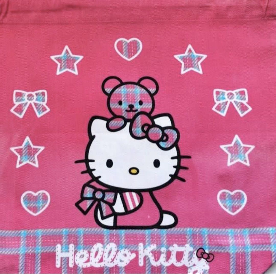 Hello Kitty Drawstring Pouch Bag (Category: Purses & Pouches) located in Singapore. Submitted by wallis1 (Listing ID 1428046418, Image 4). Description: Authentic Sanrio 32.5x30x8.5cm With base Drawstring Made in Japan Lightly used .