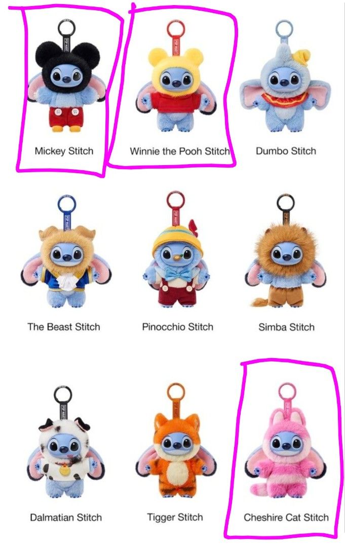 Popmart Disney Stitch Adventure Series (Category: Designer & Blind Box Toys) located in Singapore. Submitted by fkj13 (Listing ID 1427955215, Image 1). Description: - Framed up ones are for sale - All opened to check the cards, plastic not opened - Feel free to offer or negotiate *Update: Pooh [SOLD].