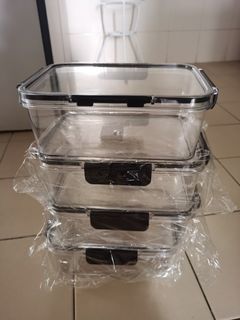 IKEA Clear Plastic Food Storage Containers - Set of 4