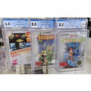 Metroid Castlevania 1 & 2 Nintendo NES (CGC Graded Video Games)