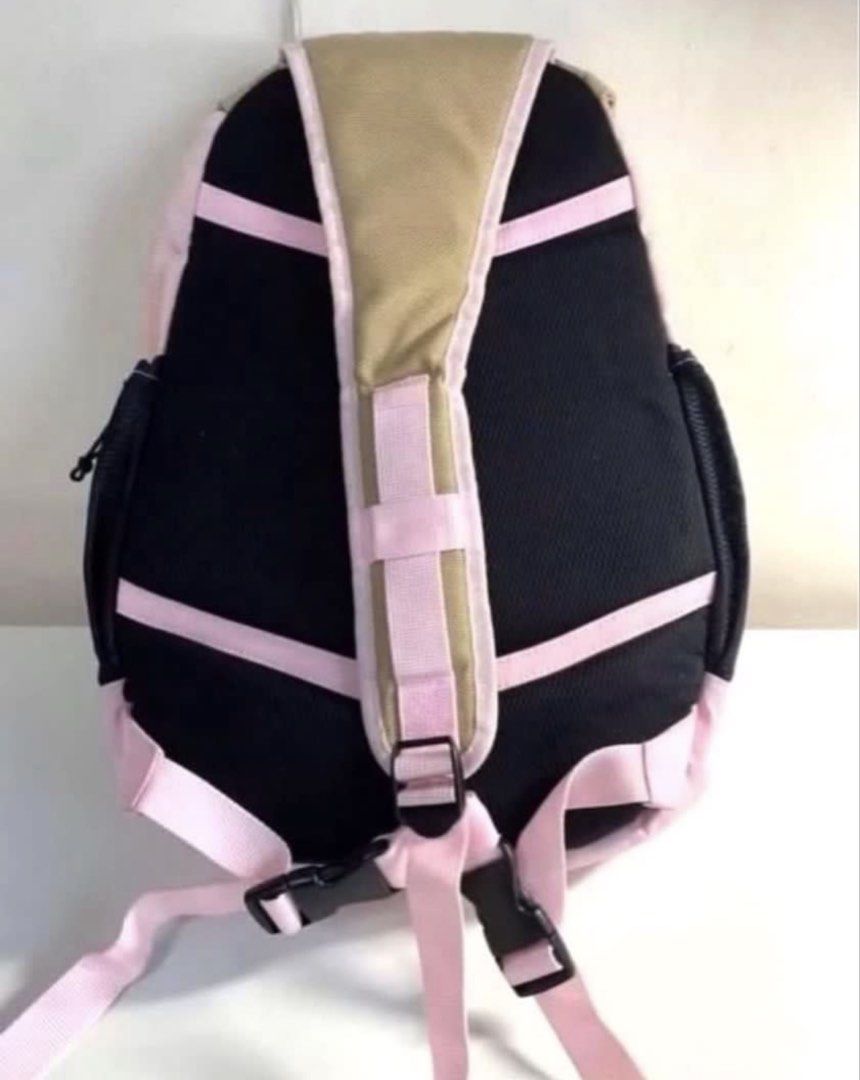 Gap Pink Backpack (Category: Backpacks) located in Singapore. Submitted by wallis1 (Listing ID 1428277796, Image 2). Description: Authentic gap 40x30x12.5cm Crossbody or sling Cushion back Earphone hole Velcro base Heart shape key ring Lightly used .