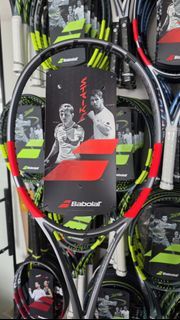 BABOLAT PURE STRIKE 2025 98,100 lite tennis rackets and BABOLAT PURE STRIKE CARBON GREY EDITION