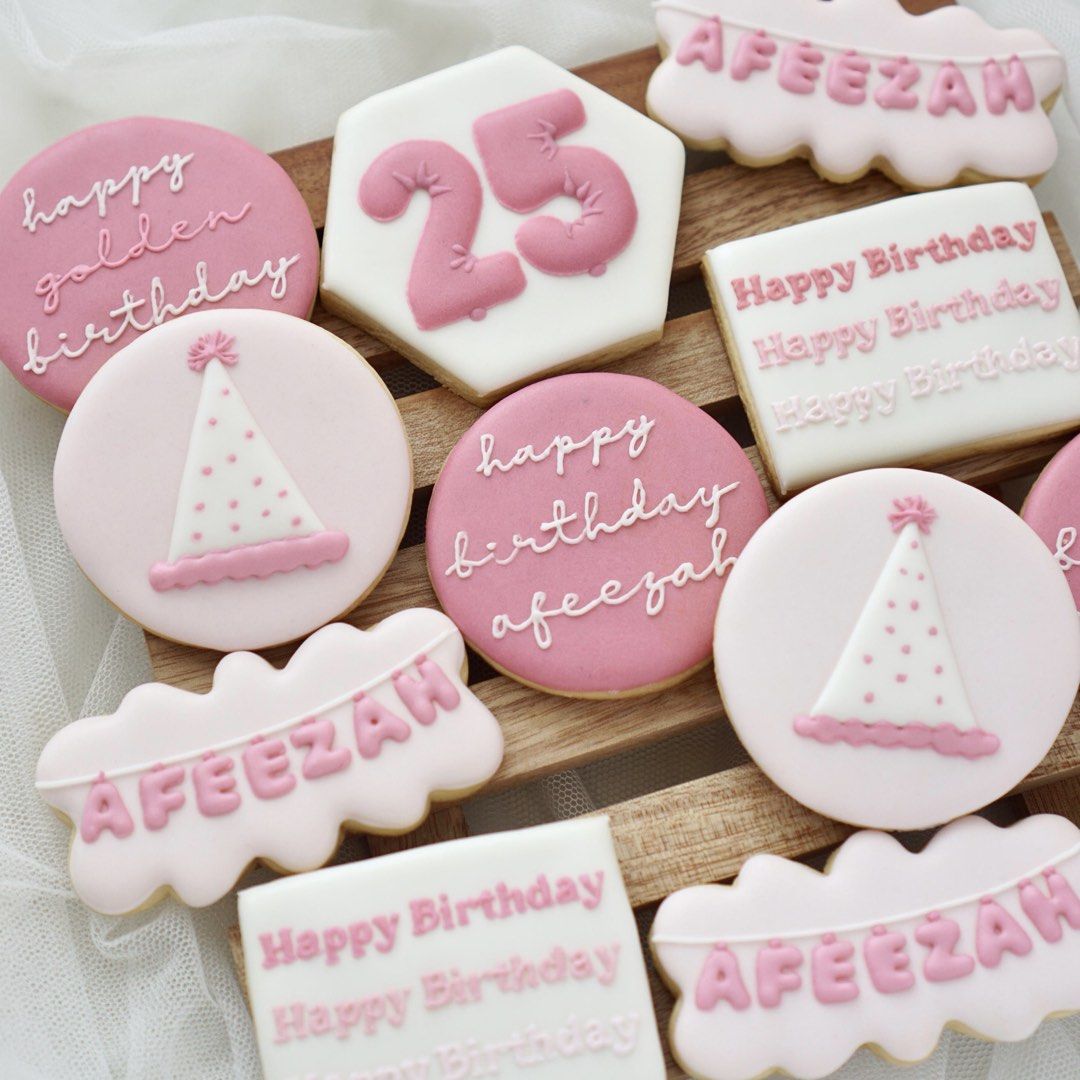 Sugar Icing Custom Cookies for Party, Birthday, Bridal Shower, Baby Gender Reveal, Wedding Favours, Corporate Gift, Souvenir (Category: Homemade Bakes) located in Singapore. Submitted by cottonchocolate (Listing ID 1374398855, Image 4). Description: 🍪 Custom cookies according to design ✅ Price starts from $5 and varies depending on design (please chat to check price) ✅ Minimum order of 15 cookies ✅ Standard delivery at $5 per 15 cookies Cookies 